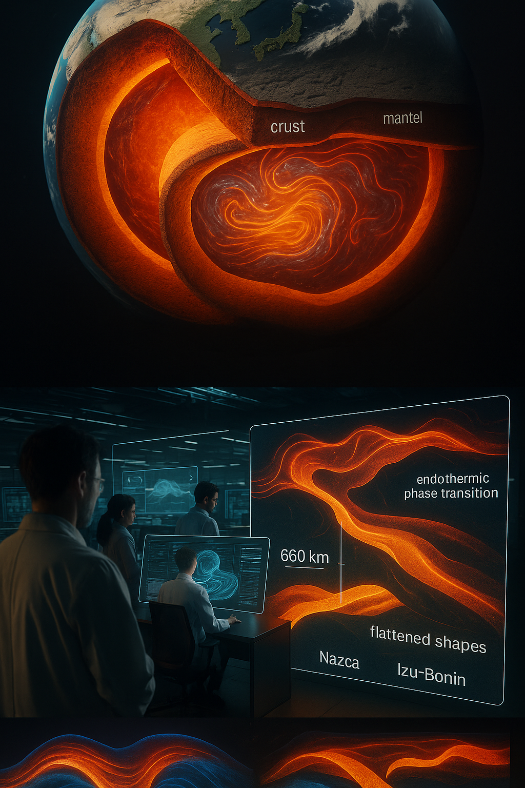 Supercomputer modeling uncovers how subducted oceanic slabs move through Earth’s mantle, linking surface continents to deep-Earth dynamics.