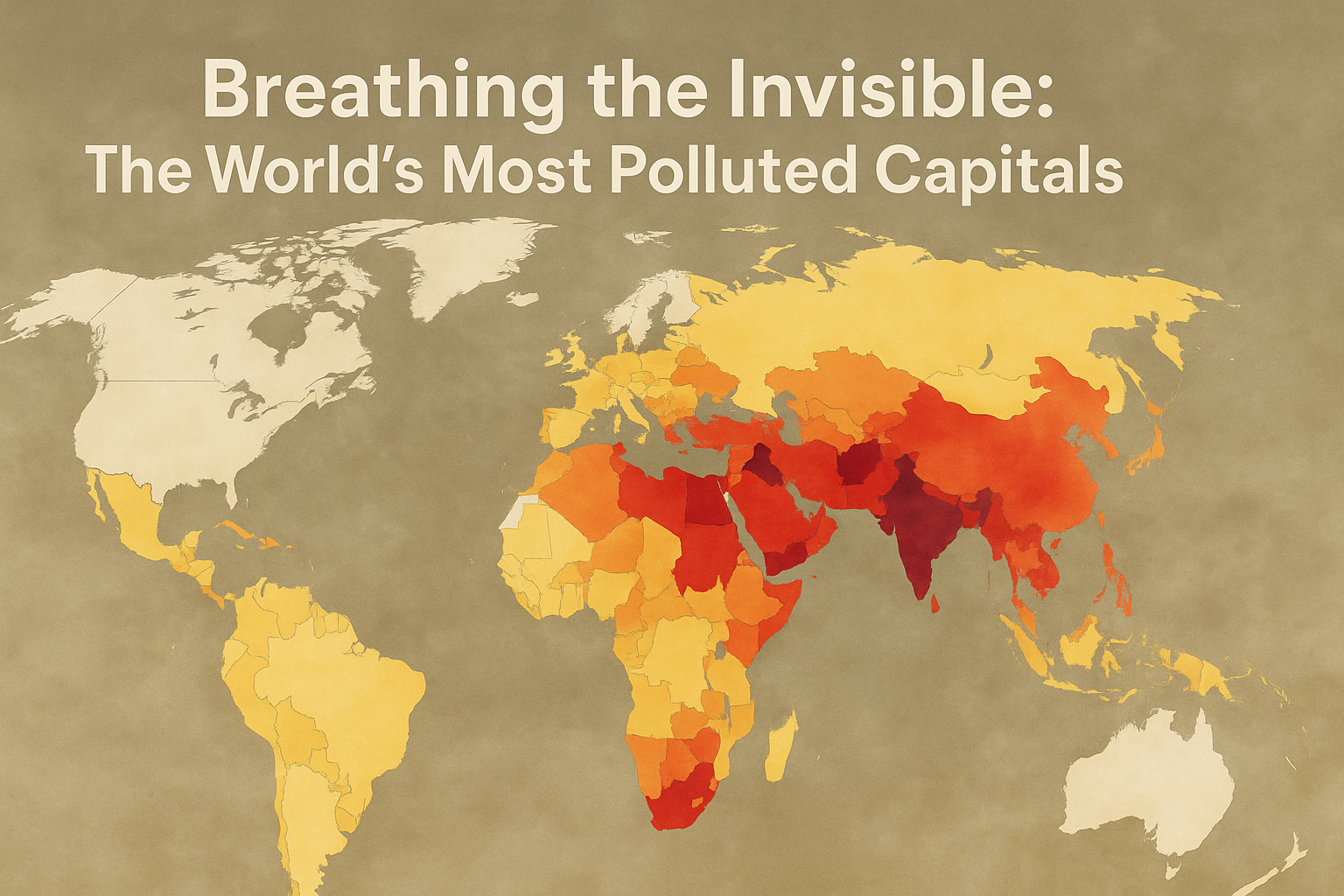 “The World’s Most Polluted Capitals by PM2.5 Levels (2023–2024)”