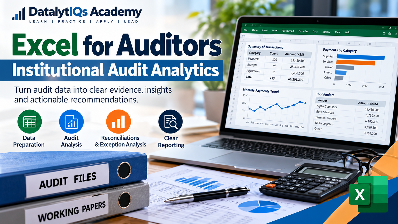 Excel for Auditors — Institutional Audit Analytics